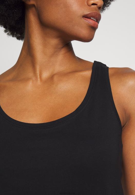 Anna Field kvinner 2 pakke topp svart P266L508