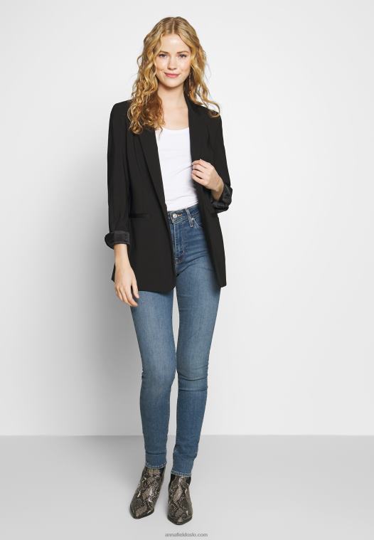 Anna Field kvinner 2 pakke topp svart/hvit P266L442