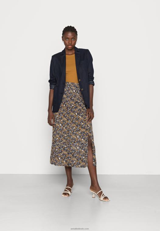 Anna Field kvinner 2 pakke topp svart/khaki P266L401