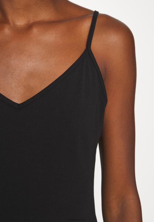 Anna Field kvinner 2 pakke topp svart/svart P266L471