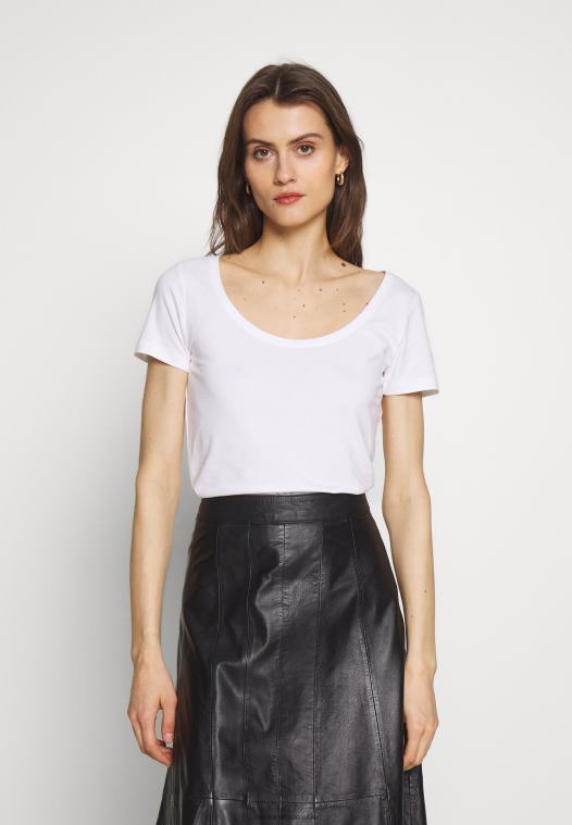 Anna Field kvinner 3 pack basic t-skjorte hvit/camel/svart P266L380