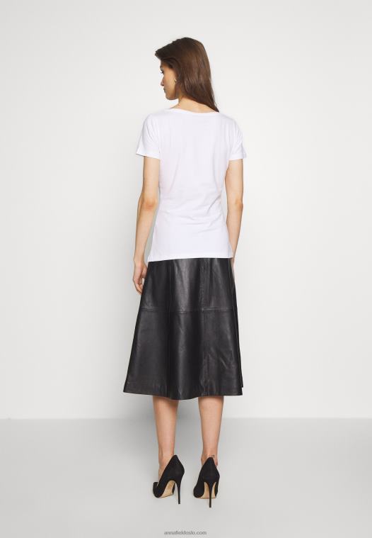 Anna Field kvinner 3 pack basic t-skjorte hvit/camel/svart P266L380