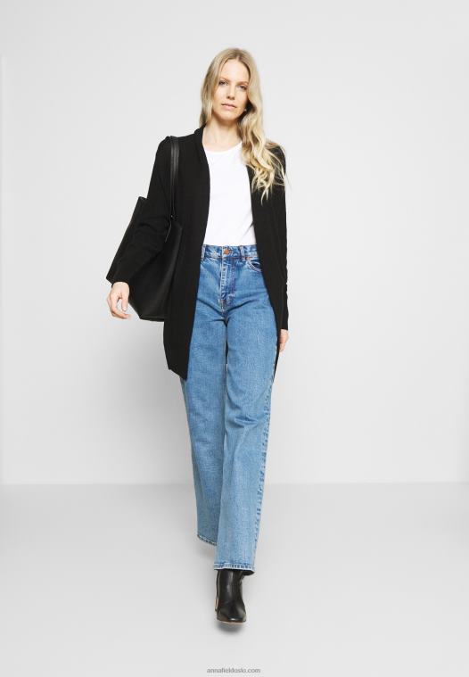 Anna Field kvinner 3-pack basic t-skjorte svart/hvit/flekket lys grå P266L266