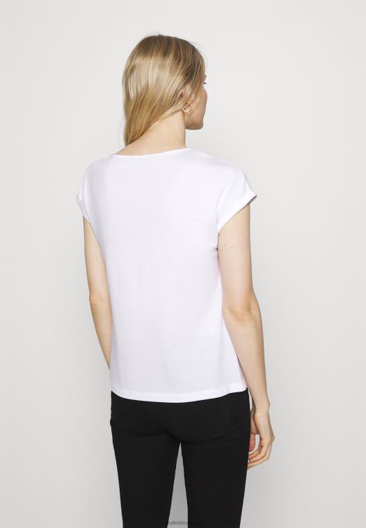 Anna Field kvinner 3 pack basic t-skjorte svart/hvit/mørk rød P266L259