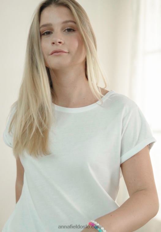 Anna Field kvinner 3-paks basic t-skjorte mørk rød/hvit/svart P266L352