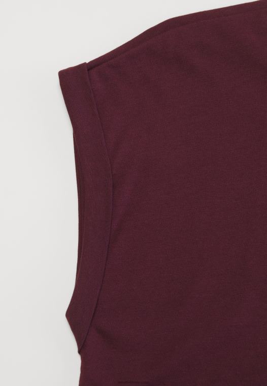 Anna Field kvinner 3-paks basic t-skjorte mørk rød/hvit/svart P266L352