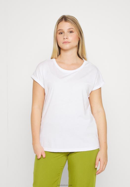 Anna Field kvinner 3-paks basic t-skjorte mørk rød/hvit/svart P266L352