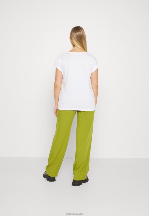 Anna Field kvinner 3-paks basic t-skjorte mørk rød/hvit/svart P266L352