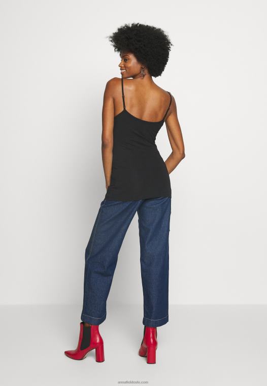 Anna Field kvinner 3er pakke topp svart/svart/svart P266L483