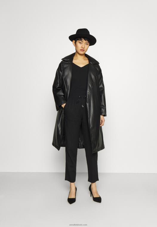 Anna Field kvinner 5-pak topp svart P266L485