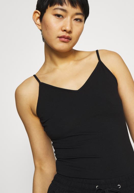 Anna Field kvinner 5-pak topp svart P266L485