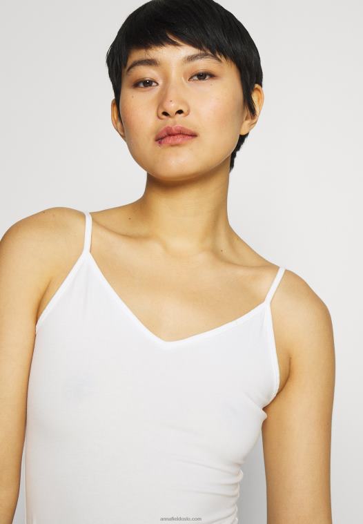 Anna Field kvinner 5 pakk topp svart/hvit/flekket lysegrå P266L481