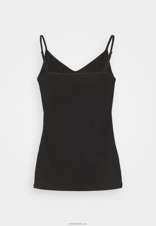 Anna Field kvinner 5 pakk topp svart/hvit/flekket lysegrå P266L481