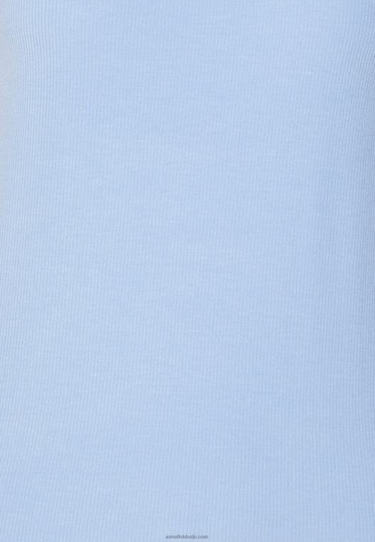 Anna Field kvinner basic t-skjorte blå P266L289