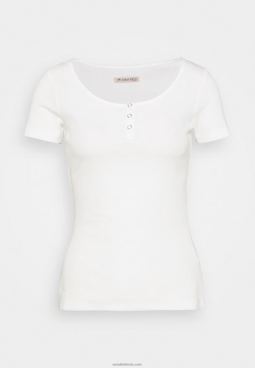 Anna Field kvinner basic t-skjorte hvit P266L238