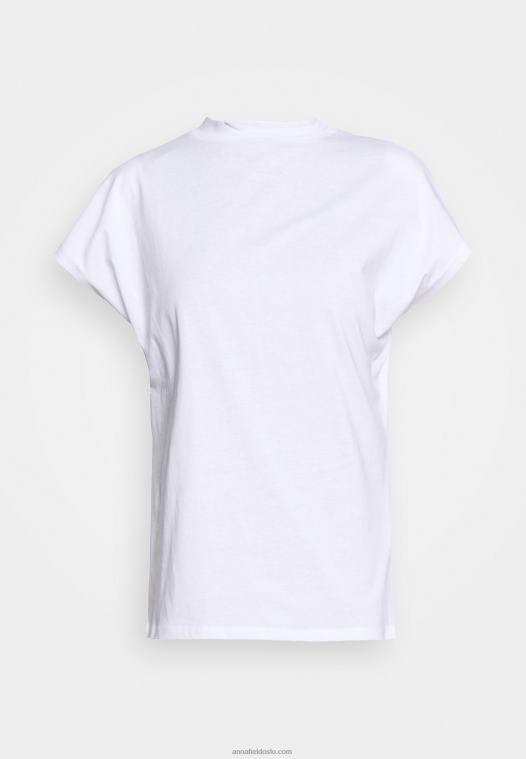 Anna Field kvinner basic t-skjorte hvit P266L246