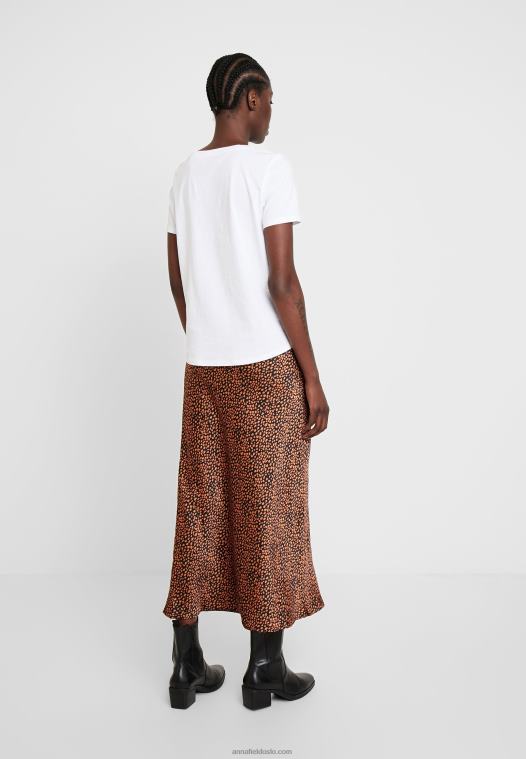 Anna Field kvinner basic t-skjorte hvit P266L247