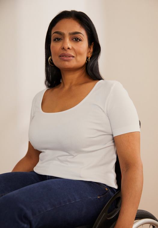 Anna Field kvinner basic t-skjorte hvit P266L350