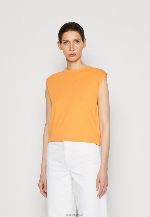 Anna Field kvinner basic t-skjorte oransje P266L365