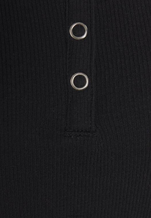 Anna Field kvinner basic t-skjorte svart P266L248