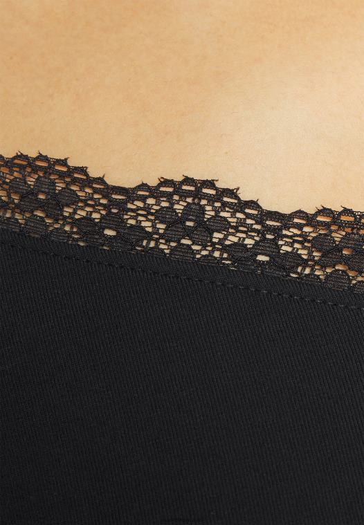 Anna Field kvinner basic t-skjorte svart P266L288