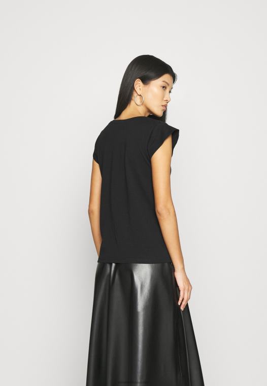 Anna Field kvinner basic t-skjorte svart P266L314