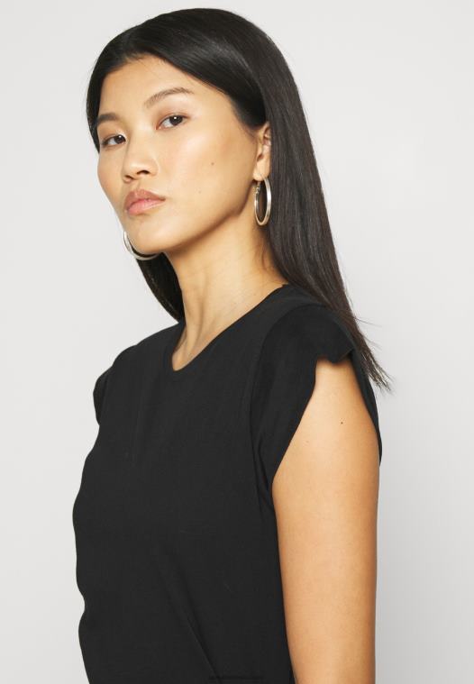 Anna Field kvinner basic t-skjorte svart P266L314