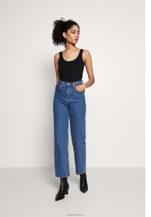 Anna Field kvinner basic tank 3er pack topp svart hvit mottl P266L434