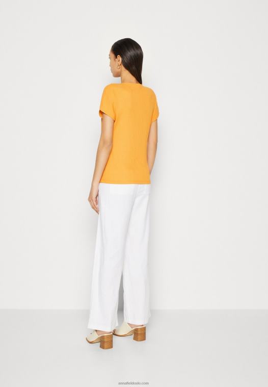 Anna Field kvinner bluse mørk gul P266L267