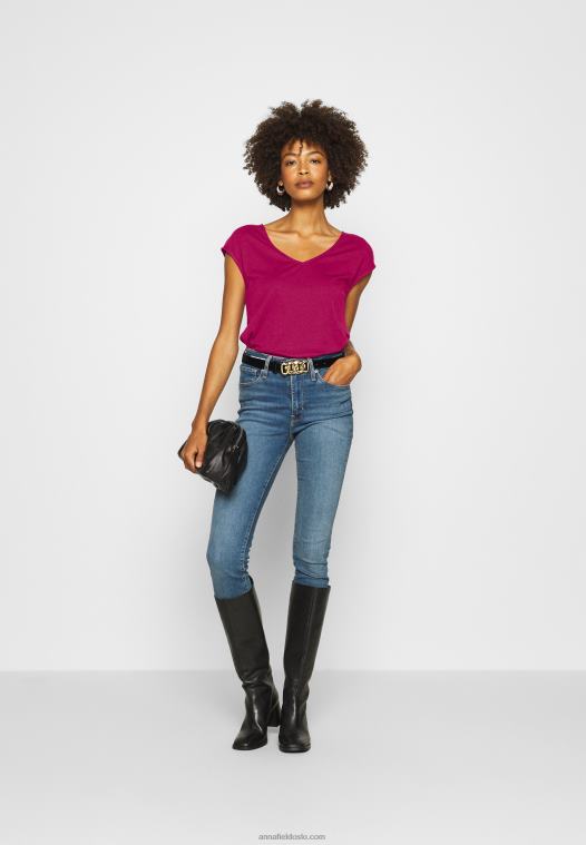 Anna Field kvinner grunnleggende t-skjorte bær P266L290