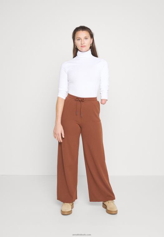 Anna Field kvinner langermet topp hvit P266L560