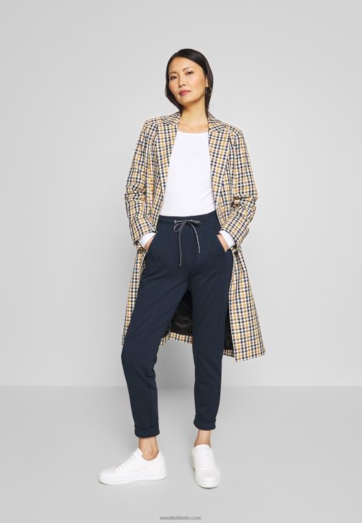 Anna Field kvinner langermet topp hvit P266L571