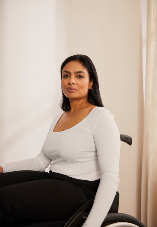 Anna Field kvinner langermet topp hvit P266L572