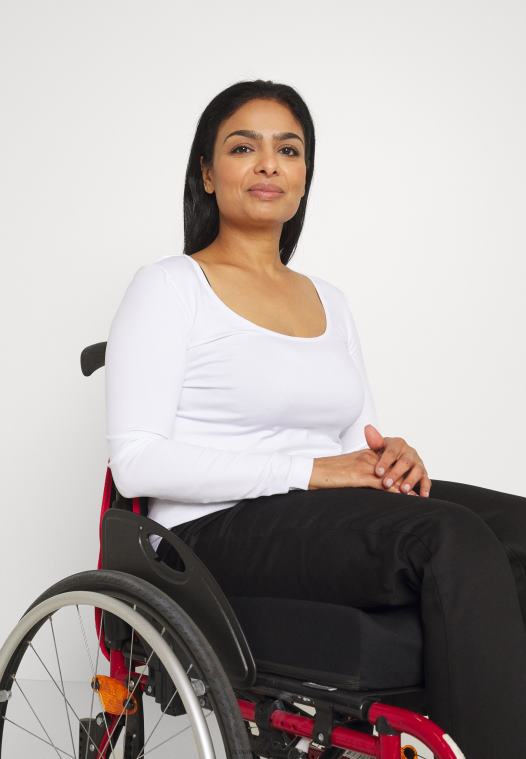 Anna Field kvinner langermet topp hvit P266L572