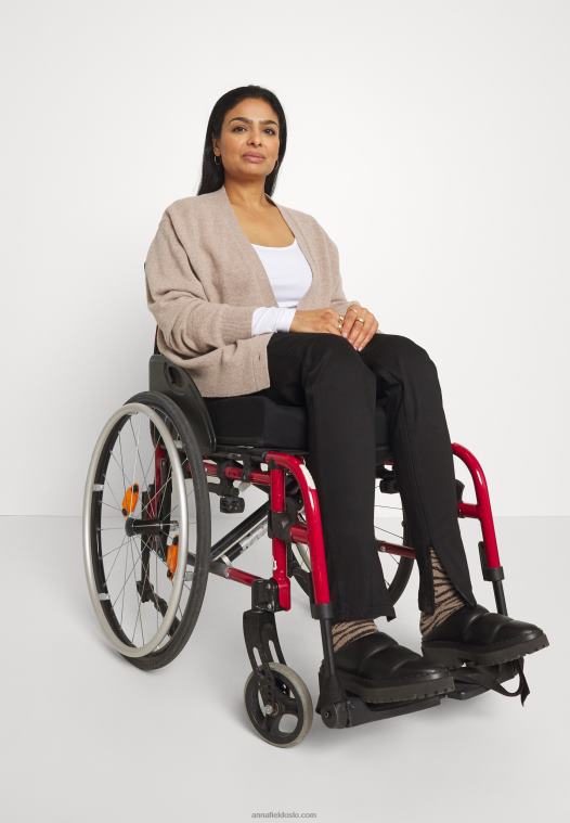 Anna Field kvinner langermet topp hvit P266L572