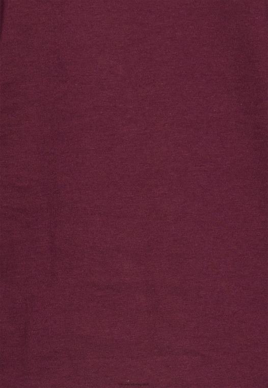 Anna Field kvinner langermet topp mørkerød P266L567