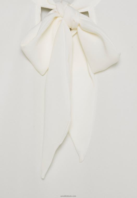 Anna Field kvinner langermet topp off-white P266L521