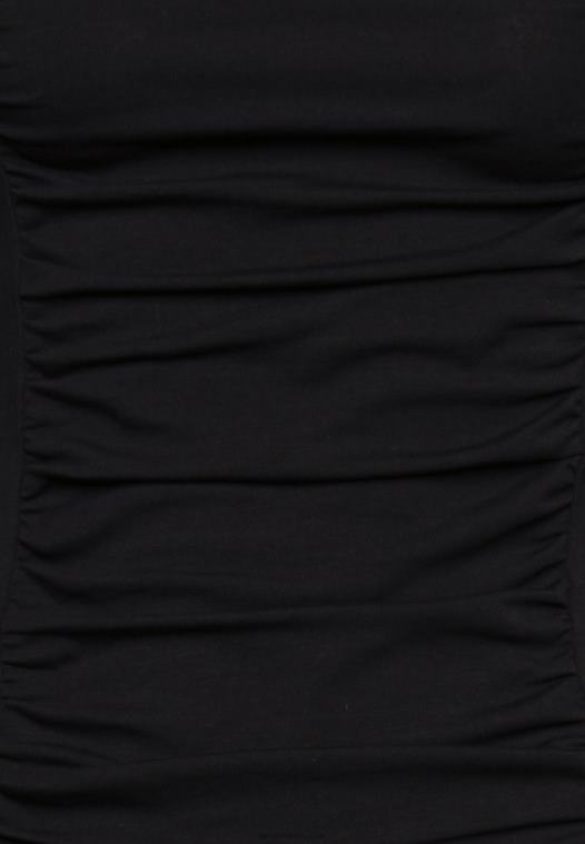 Anna Field kvinner langermet topp svart P266L568