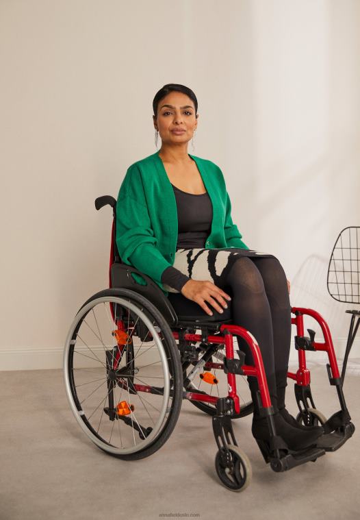 Anna Field kvinner langermet topp svart P266L580