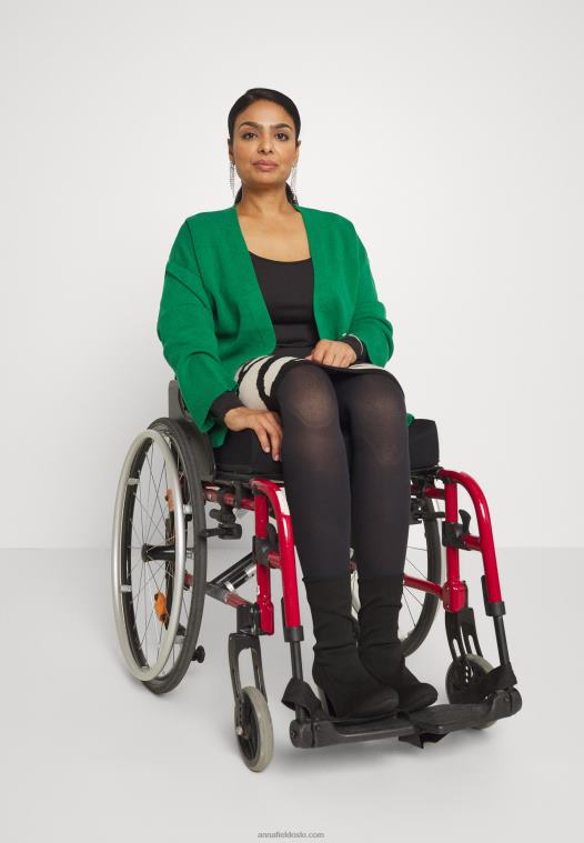 Anna Field kvinner langermet topp svart P266L580