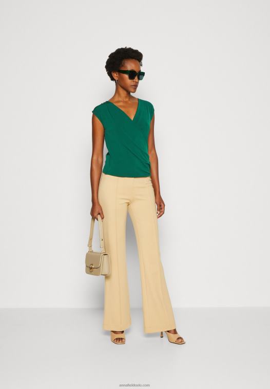 Anna Field kvinner print t-skjorte grønn P266L294