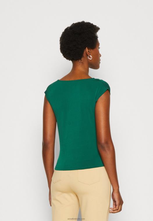 Anna Field kvinner print t-skjorte grønn P266L294