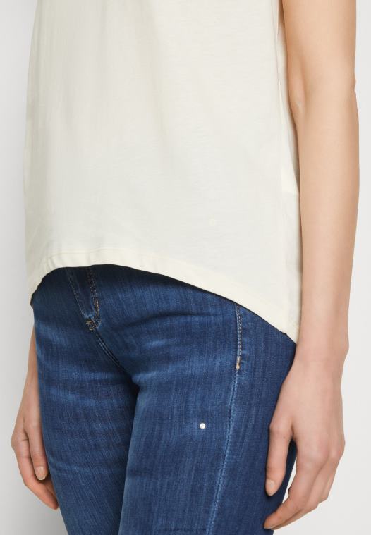 Anna Field kvinner print t-skjorte offwhite P266L369