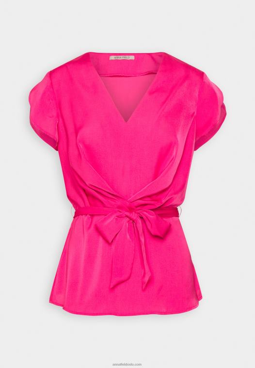 Anna Field kvinner print t-skjorte rosa P266L262