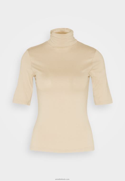 Anna Field kvinner print t-skjorte sand P266L281