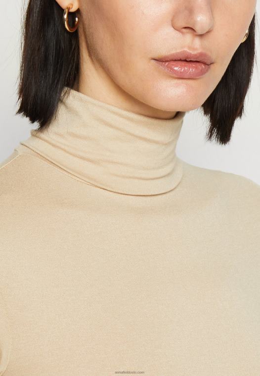 Anna Field kvinner print t-skjorte sand P266L281