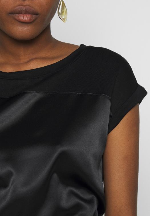 Anna Field kvinner print t-skjorte svart P266L274