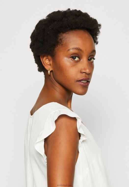 Anna Field kvinner t-skjorte med trykk hvit P266L265