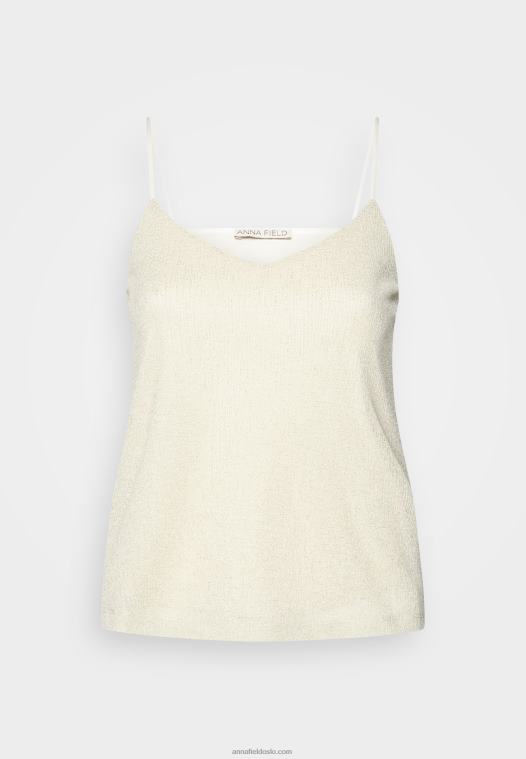 Anna Field kvinner topp beige P266L512