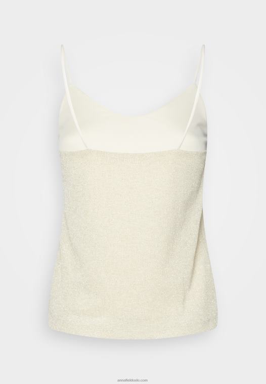 Anna Field kvinner topp beige P266L512